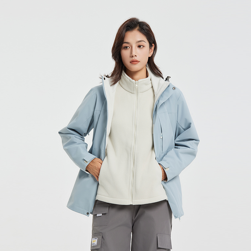 Veste Softshell Imperméable 3-en-1 avec Polaire Amovible – Coupe-Vent & Chaude
