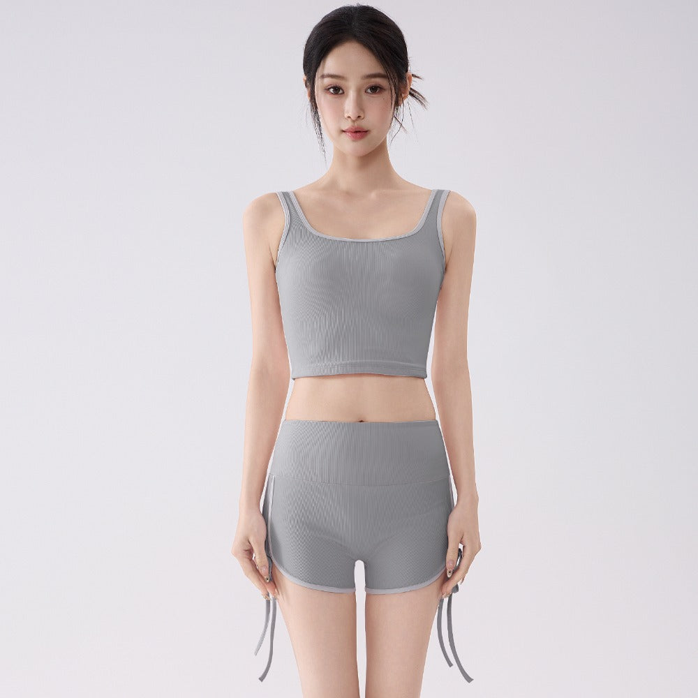Women's Padded Backless Yoga Set