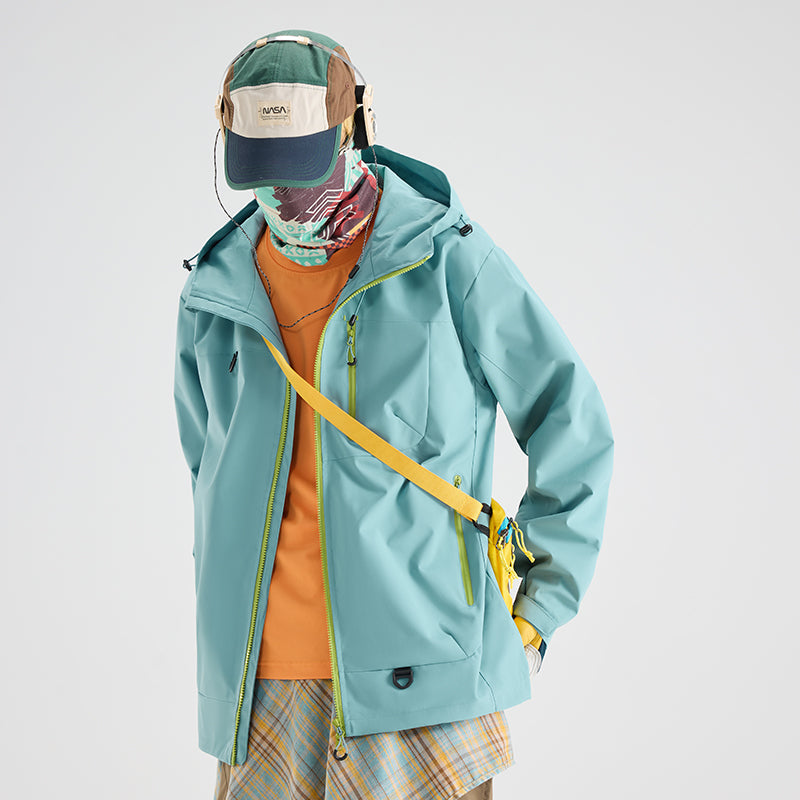 Couple's Windbreaker Jacket - Outdoor Mountain Hiking Coat, Trendy Casual & Unisex