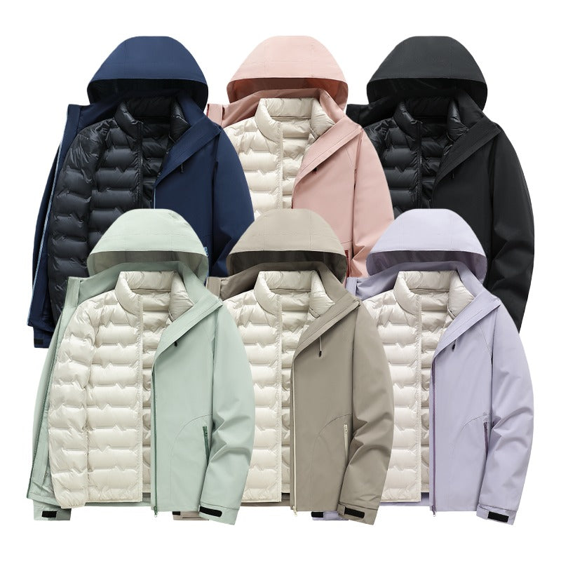 Unisex 3-in-1 Down Jacket | Detachable & Insulated