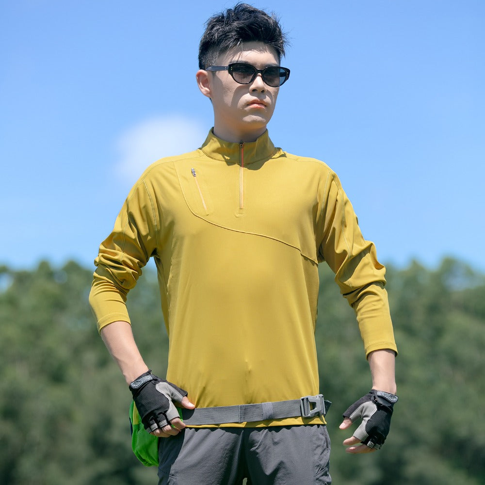 Men's Half-Zip Quick-Dry Tee