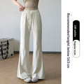 Women's Ice-Silk Slight Flare Pants