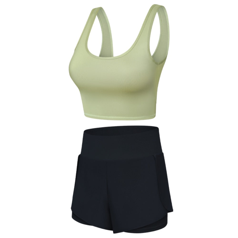 Women's Faux 2-in-1 Yoga Set