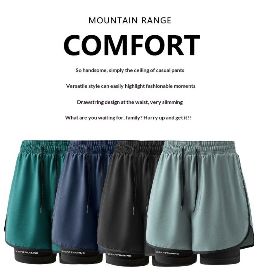 Unisex Anti-Exposure 2-in-1 Shorts