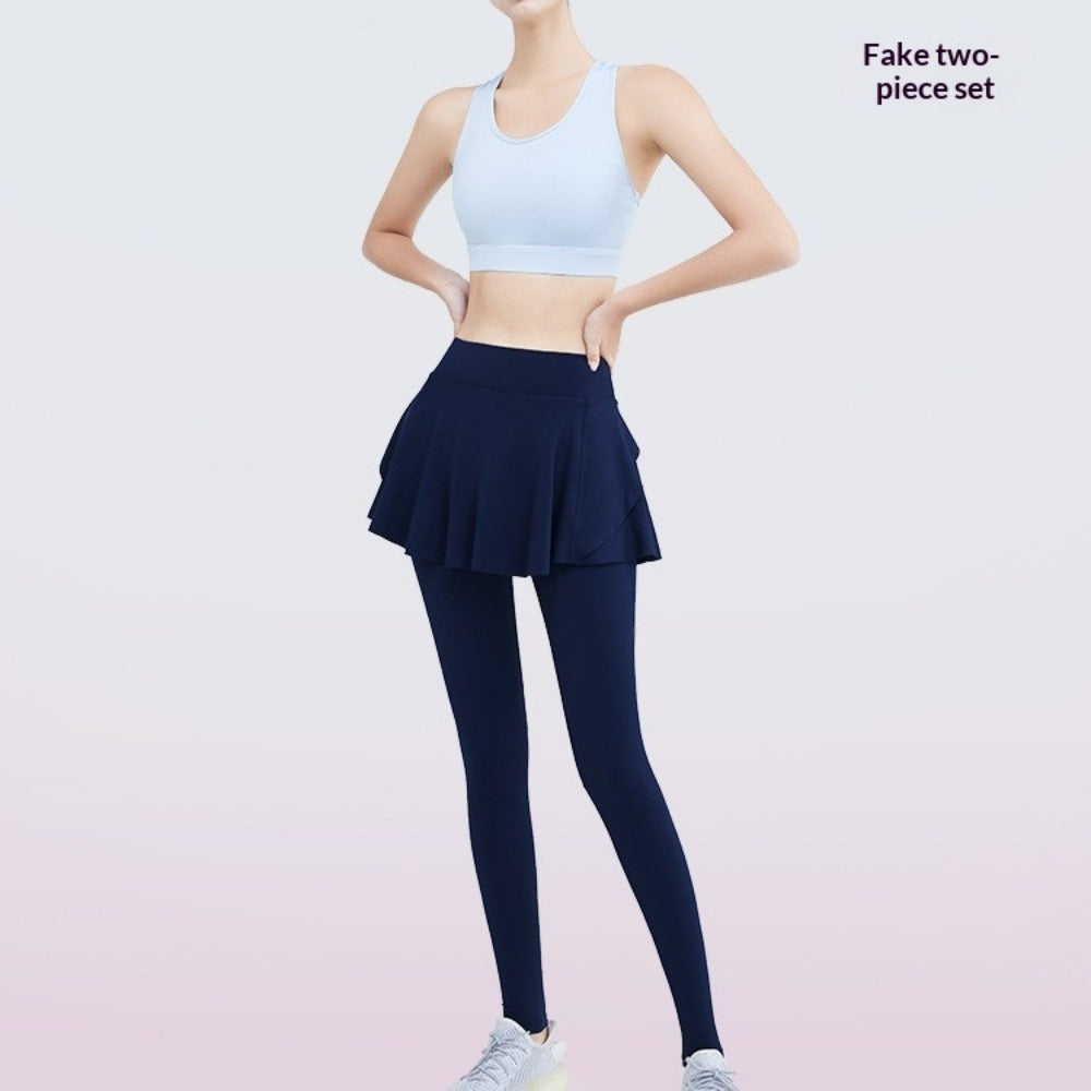 Women's Faux 2-in-1 Yoga Pants
