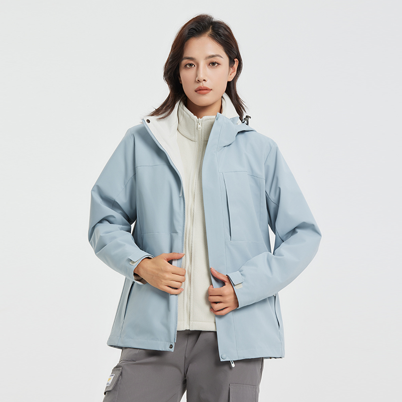 Veste Softshell Imperméable 3-en-1 avec Polaire Amovible – Coupe-Vent & Chaude