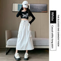 Women's High-Waist Cargo Skirt