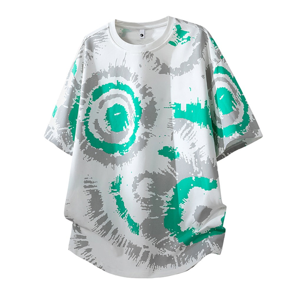 Men's Plus Size Camo Half Tee