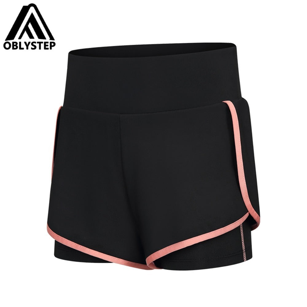 Girls' Faux 2-in-1 Yoga Shorts