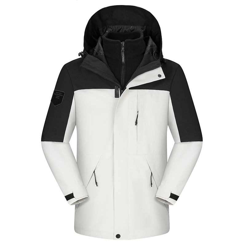 Unisex 3-in-1 Waterproof Ski Jacket - Detachable Trendy & Warm for Couples