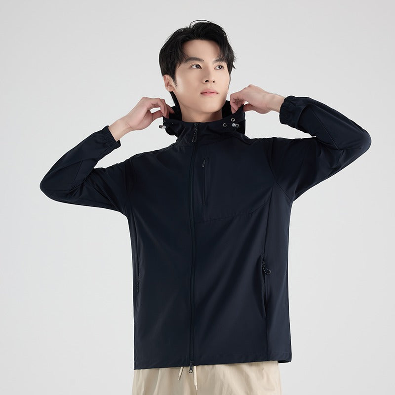 Unisex Ice Silk Cooling Sun Hoodie | UPF50+ Breathable Stretch | Outdoor Fishing Hiking Skin Coat