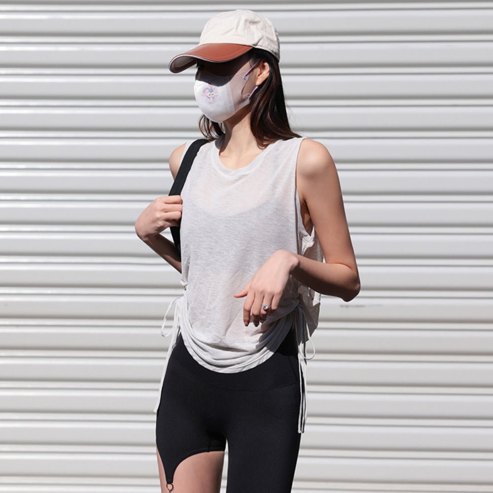 Women's Drawstring Loose Tank