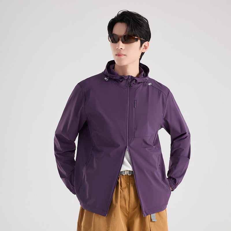 Unisex Ice Silk Cooling Sun Hoodie | UPF50+ Breathable Stretch | Outdoor Fishing Hiking Skin Coat
