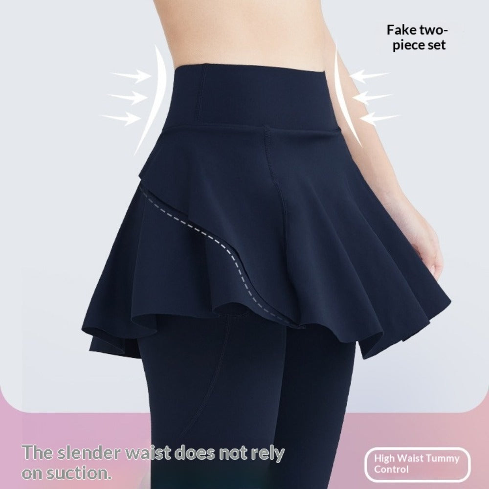 Women's Faux 2-in-1 Yoga Pants