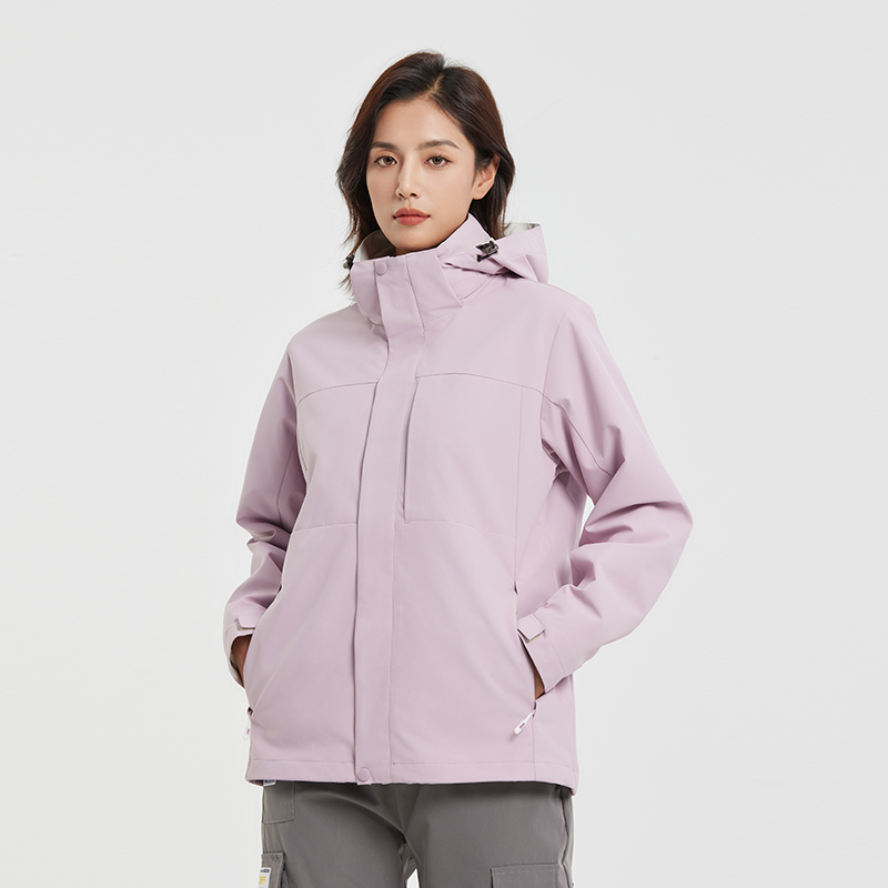3-in-1 Waterproof Soft Shell Jacket with Detachable Fleece – Windproof & Warm