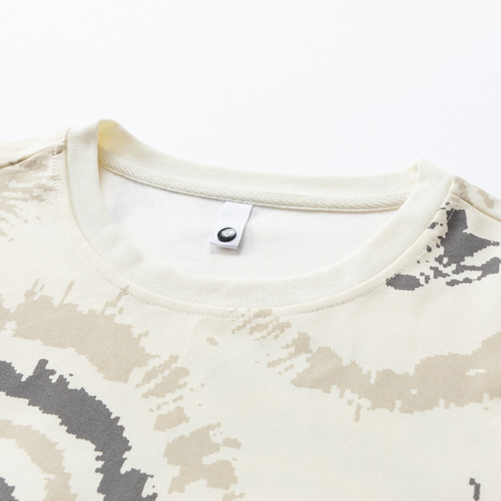 Men's Plus Size Camo Half Tee