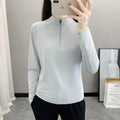 Women's Ice Silk Half-Zip Quick-Dry Top