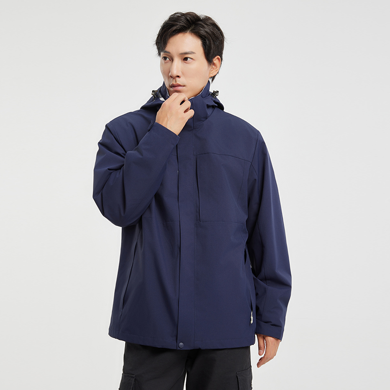 3-in-1 Waterproof Soft Shell Jacket with Detachable Fleece – Windproof & Warm