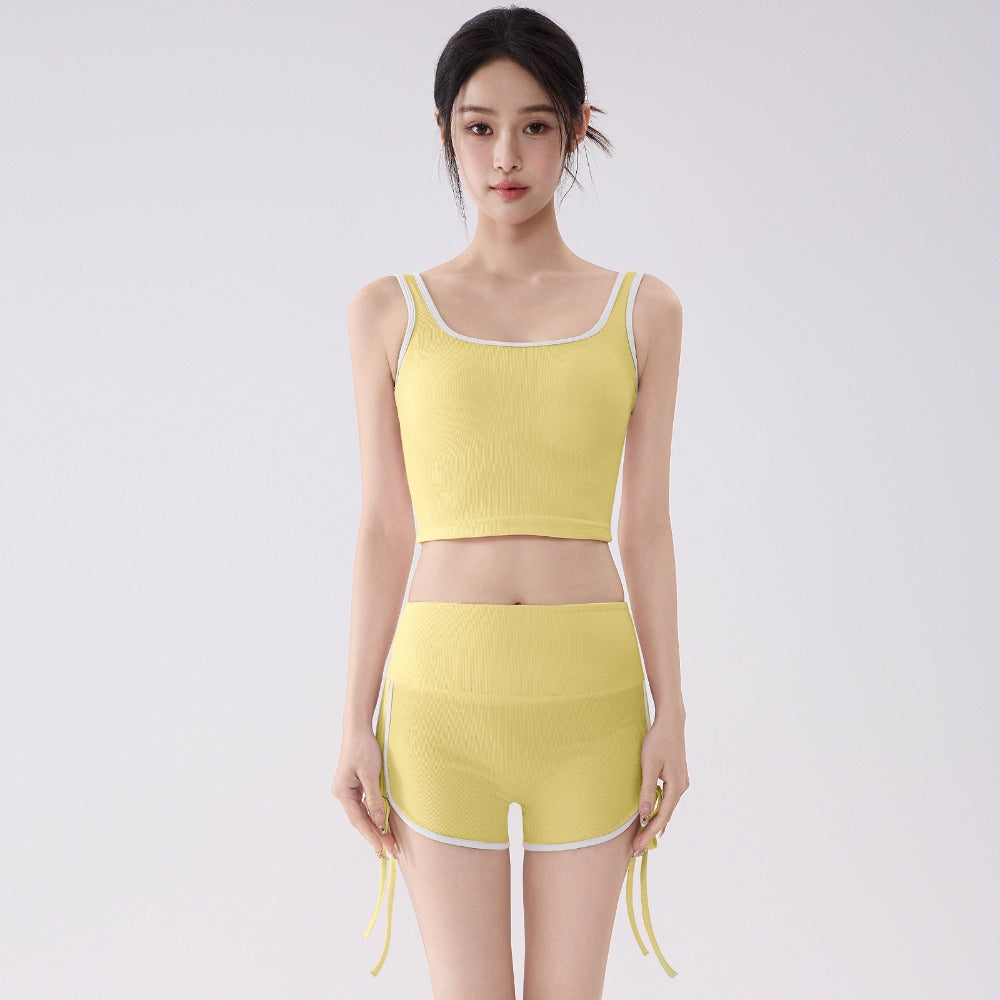 Women's Padded Backless Yoga Set