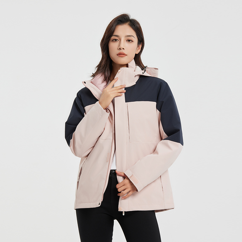 3-in-1 Waterproof Soft Shell Jacket with Detachable Fleece – Windproof & Warm