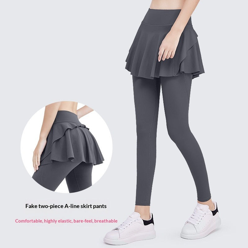 Women's Faux 2-in-1 Yoga Pants