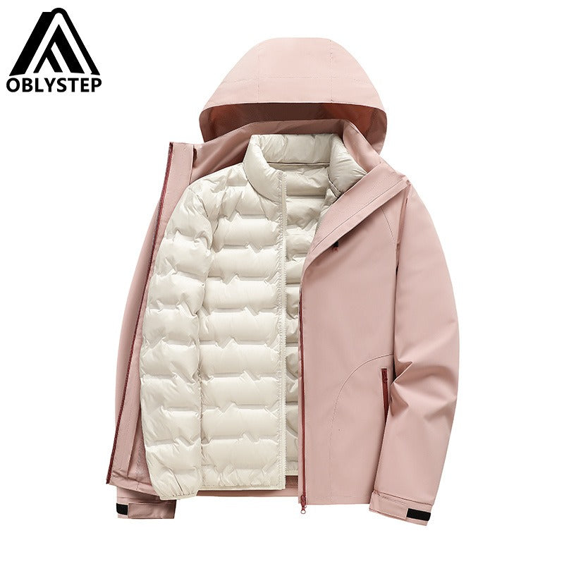Unisex 3-in-1 Down Jacket | Detachable & Insulated