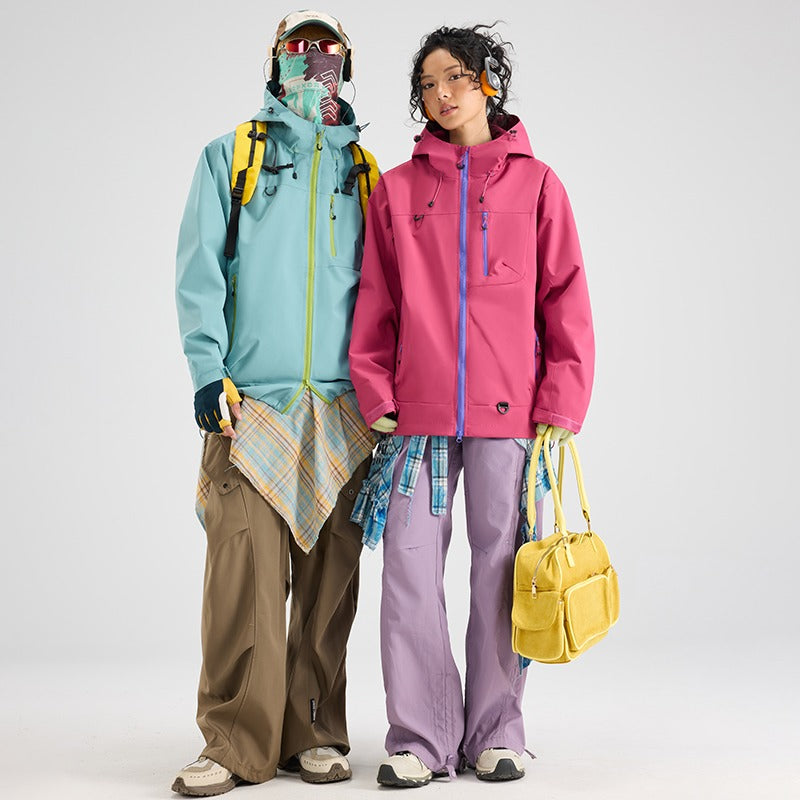 Couple's Windbreaker Jacket - Outdoor Mountain Hiking Coat, Trendy Casual & Unisex