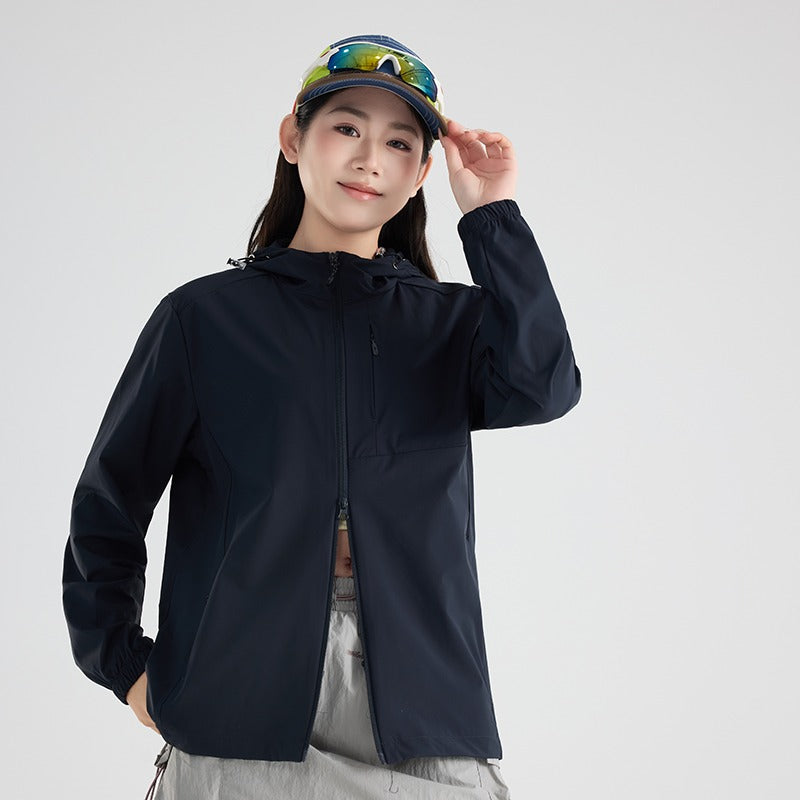 Unisex Ice Silk Cooling Sun Hoodie | UPF50+ Breathable Stretch | Outdoor Fishing Hiking Skin Coat