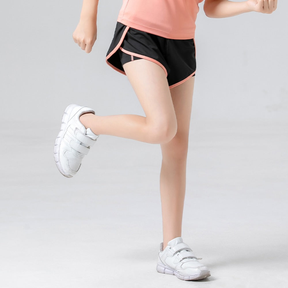 Girls' Faux 2-in-1 Yoga Shorts