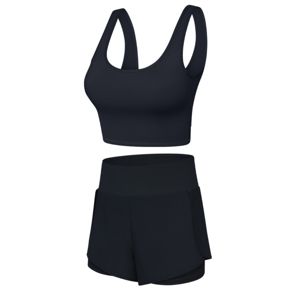 Women's Faux 2-in-1 Yoga Set