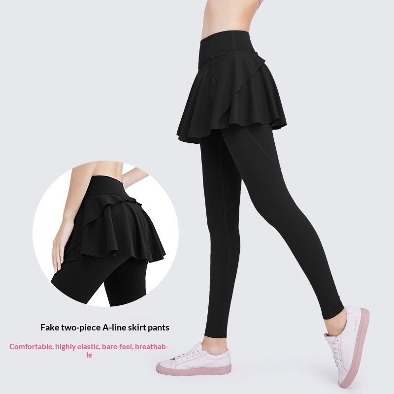 Women's Faux 2-in-1 Yoga Pants