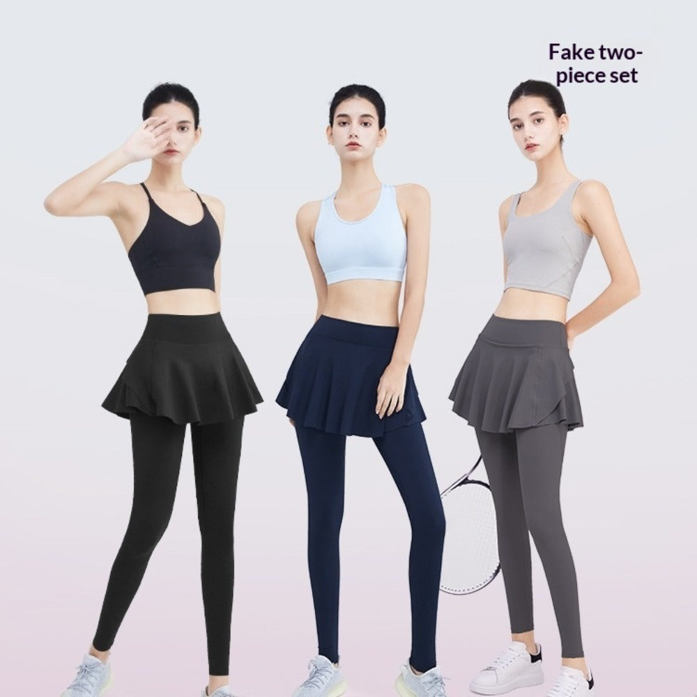 Women's Faux 2-in-1 Yoga Pants