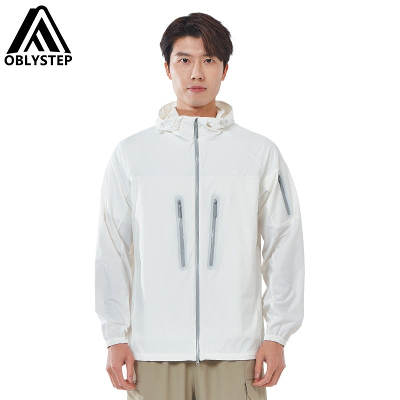 Veste de Pêche Unisexe en Soie Glacée Anti-UV | Coutures Scellées, Coupe-Vent & Imperméable | Manteau Léger d'Été