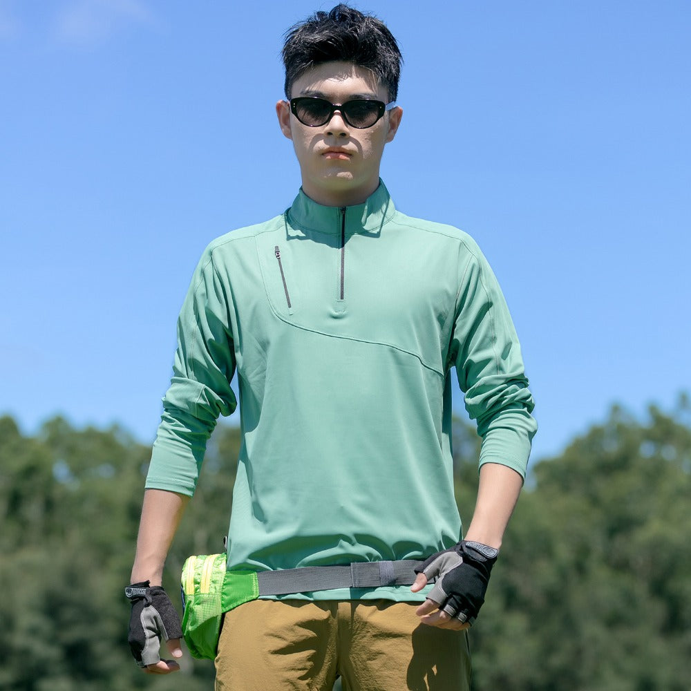 Men's Half-Zip Quick-Dry Tee