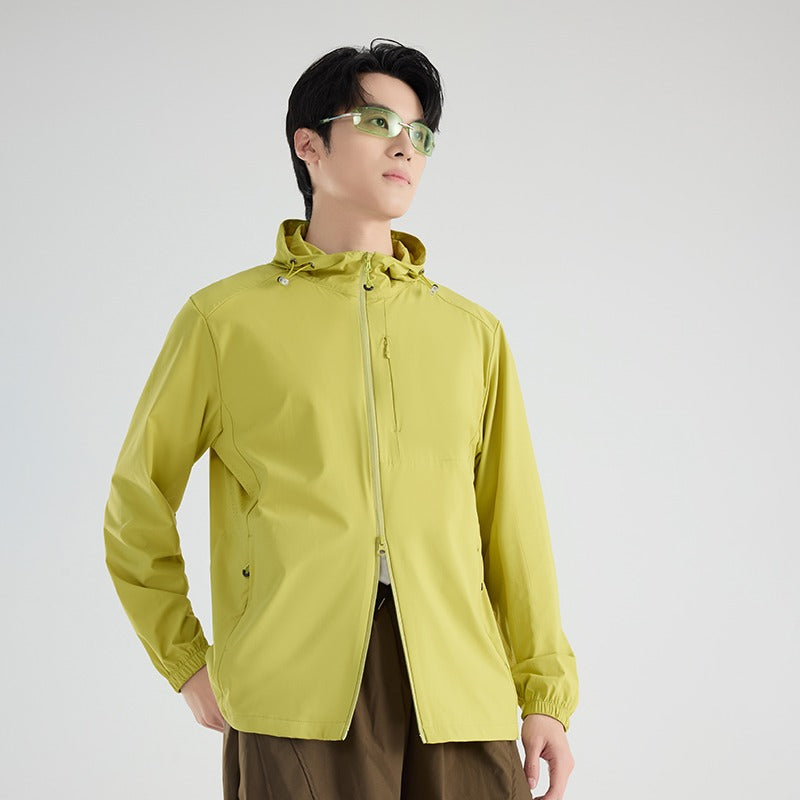 Unisex Ice Silk Cooling Sun Hoodie | UPF50+ Breathable Stretch | Outdoor Fishing Hiking Skin Coat