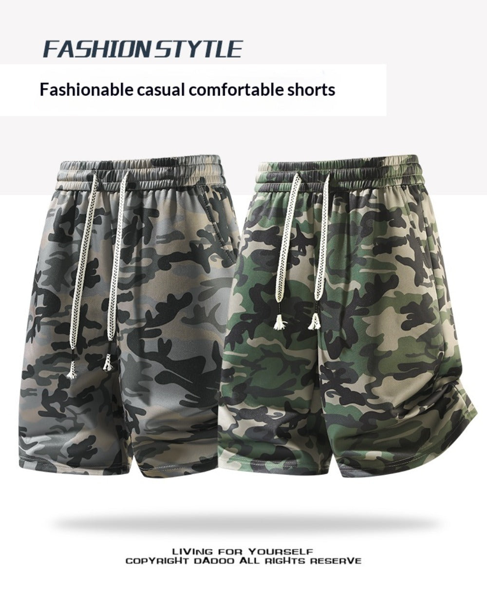 Unisex Camo 5-Pocket Shorts