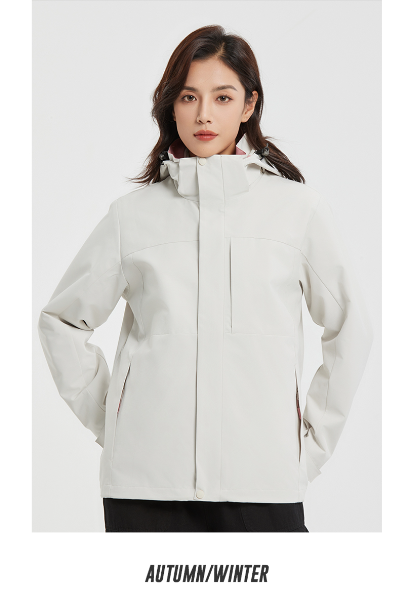 3-in-1 Waterproof Soft Shell Jacket with Detachable Fleece – Windproof & Warm