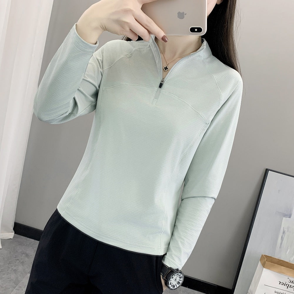 Women's Stand Collar Quick-Dry Top
