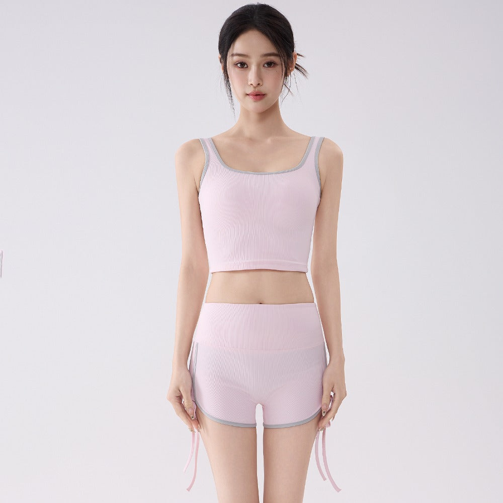 Women's Padded Backless Yoga Set