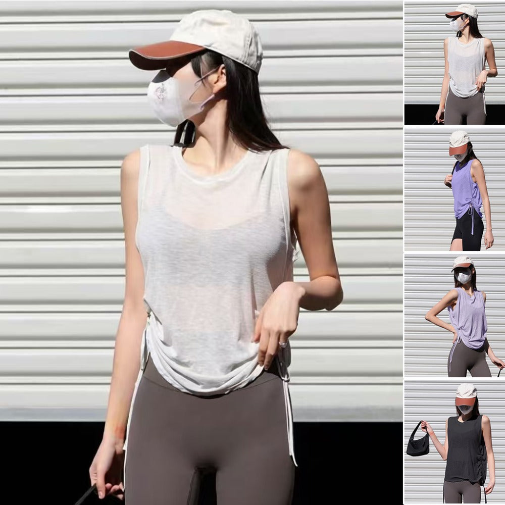 Women's Drawstring Loose Tank