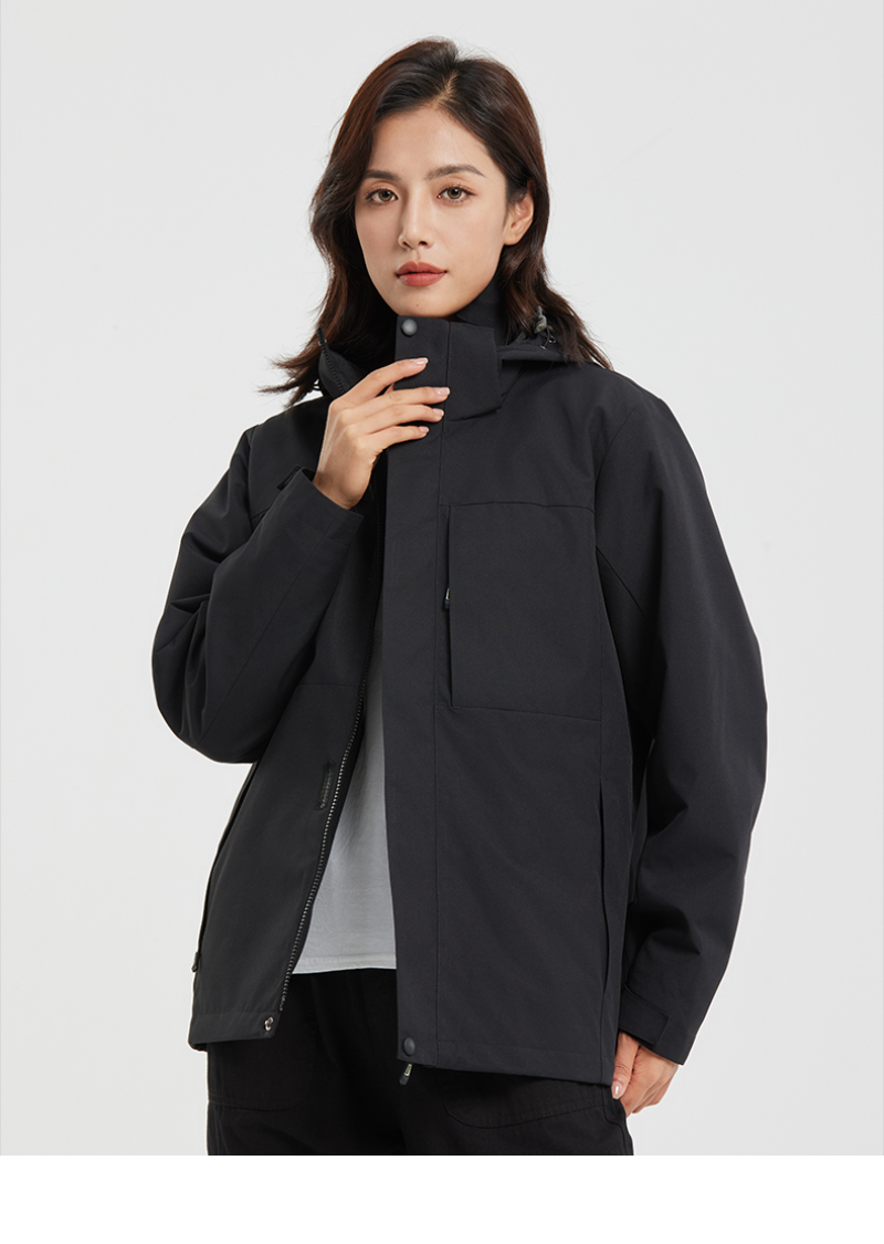 Veste Softshell Imperméable 3-en-1 avec Polaire Amovible – Coupe-Vent & Chaude