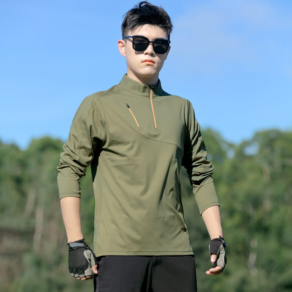 Men's Half-Zip Quick-Dry Tee