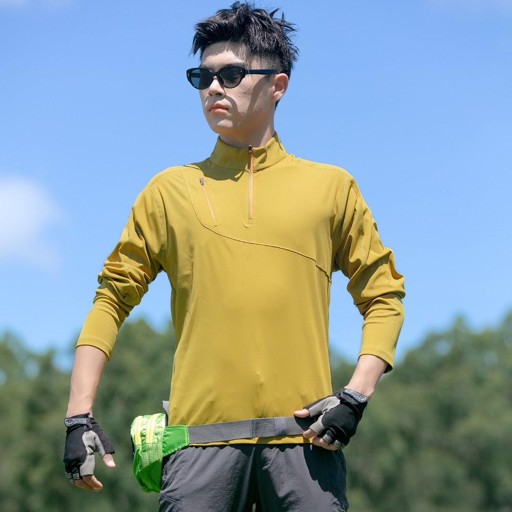 Men's Half-Zip Quick-Dry Tee