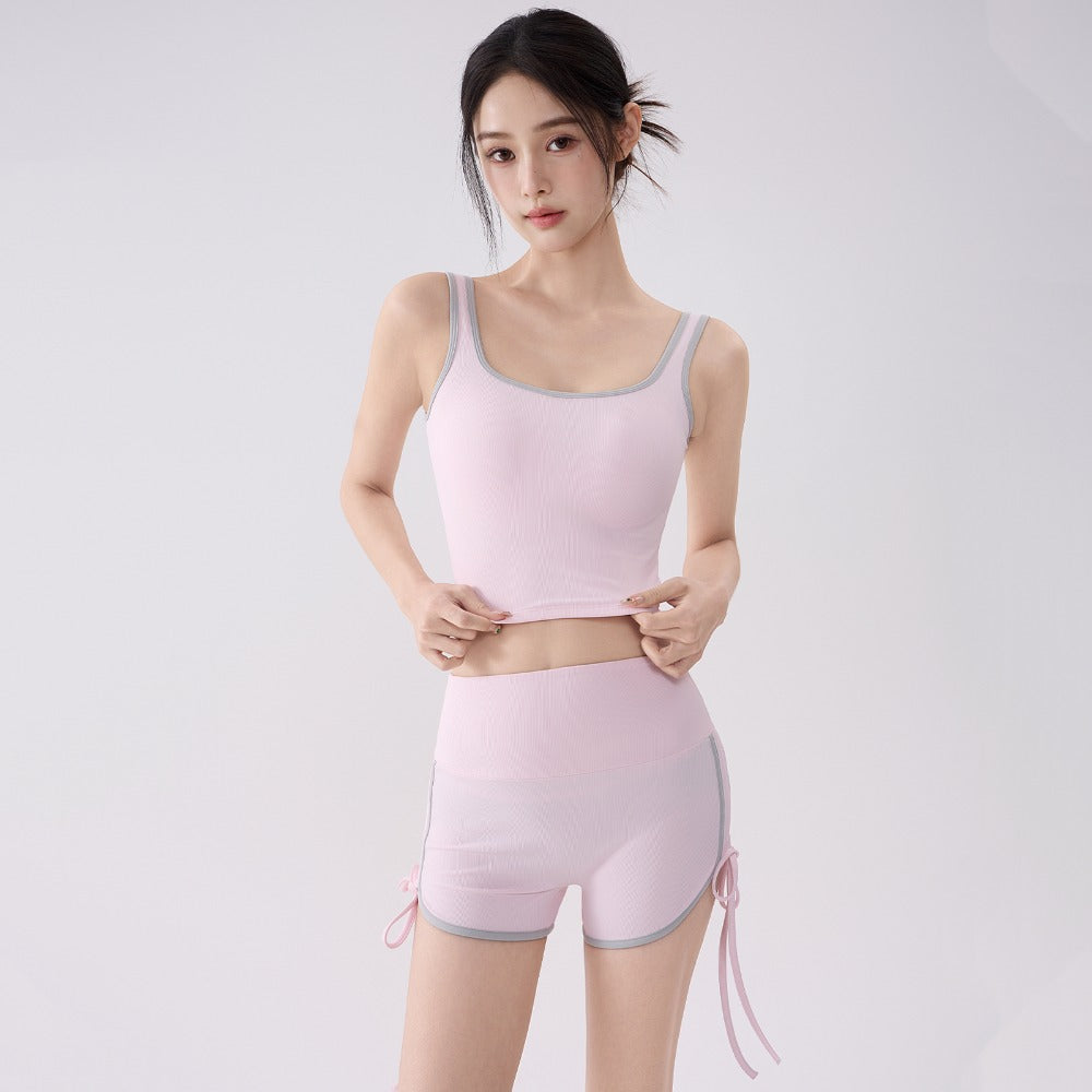 Women's Padded Backless Yoga Set