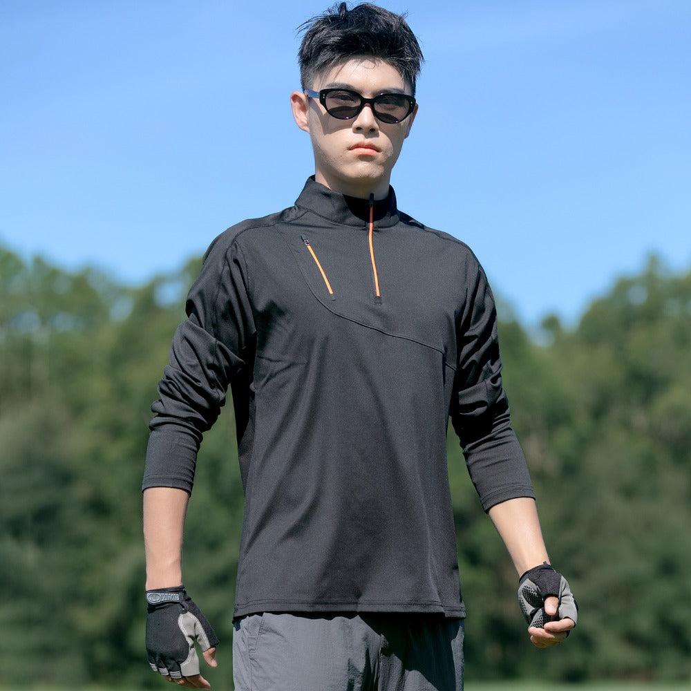Men's Half-Zip Quick-Dry Tee