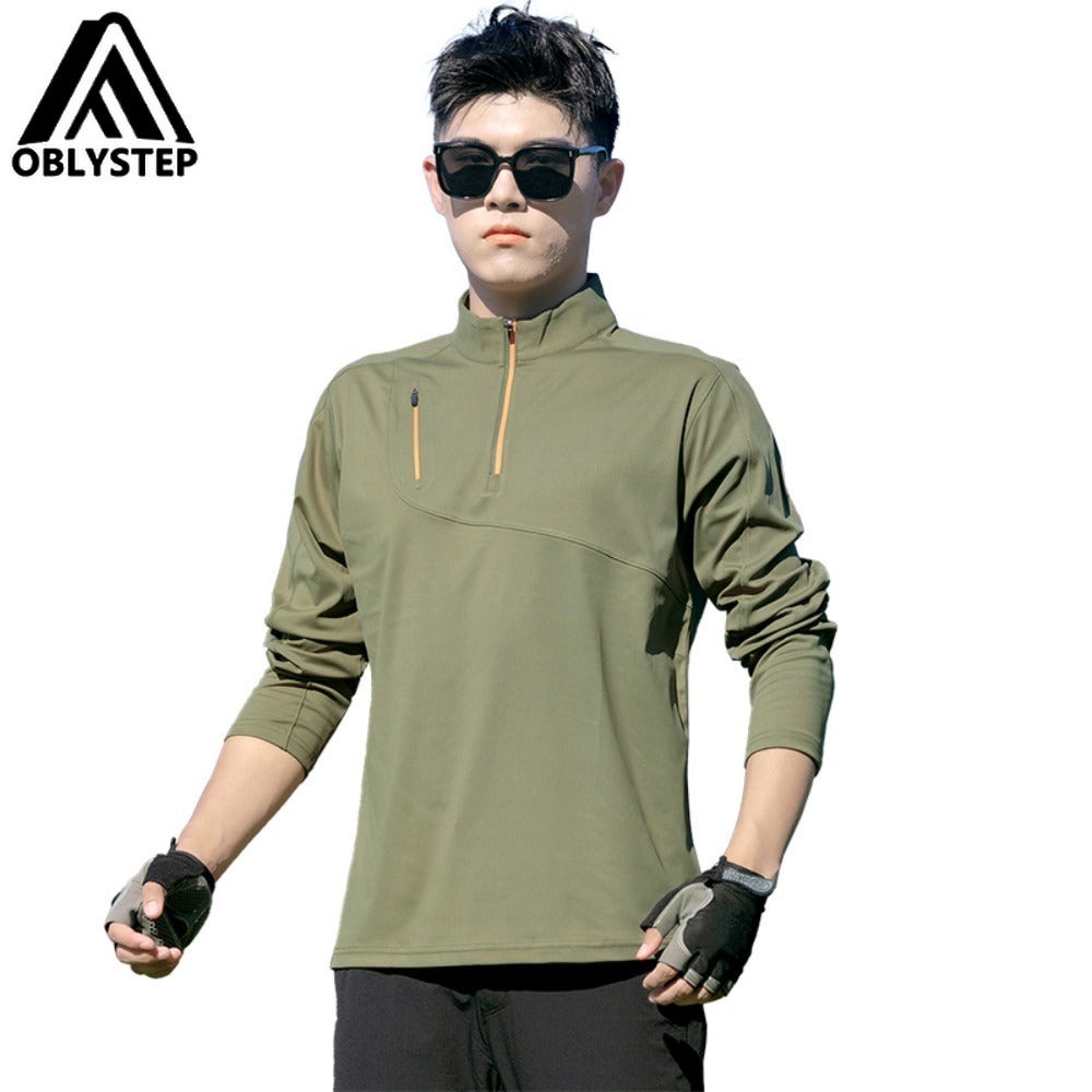 Men's Half-Zip Quick-Dry Tee