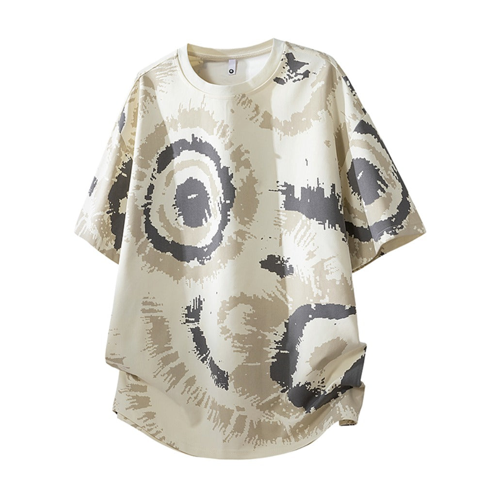 Men's Plus Size Camo Half Tee
