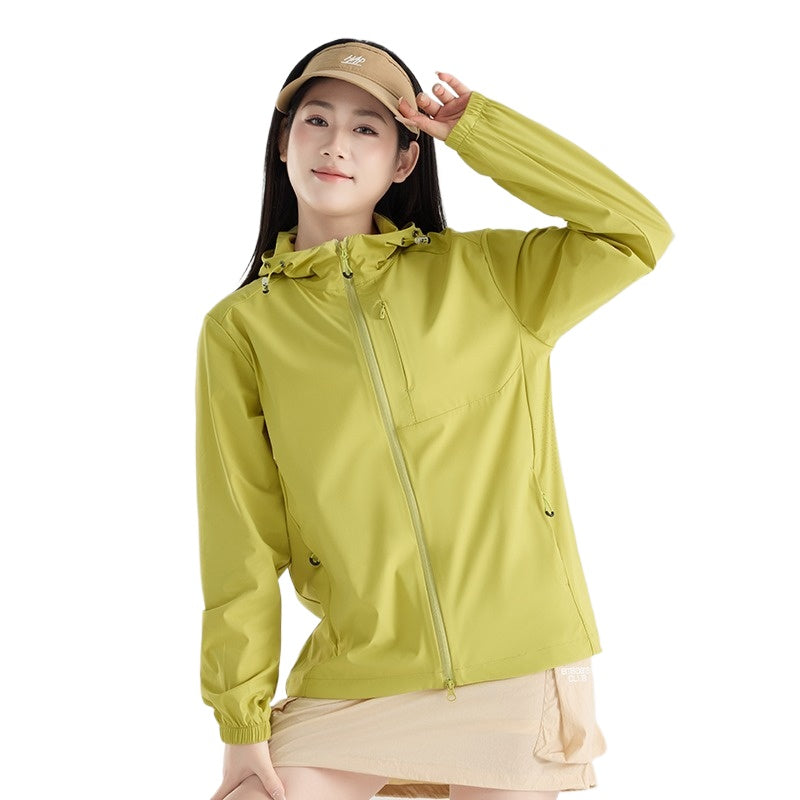 Sweat à capuche unisexe rafraîchissant en soie glacée | Protection solaire UPF50+ respirant et extensible | Veste de protection pour la pêche et la randonnée en extérieur