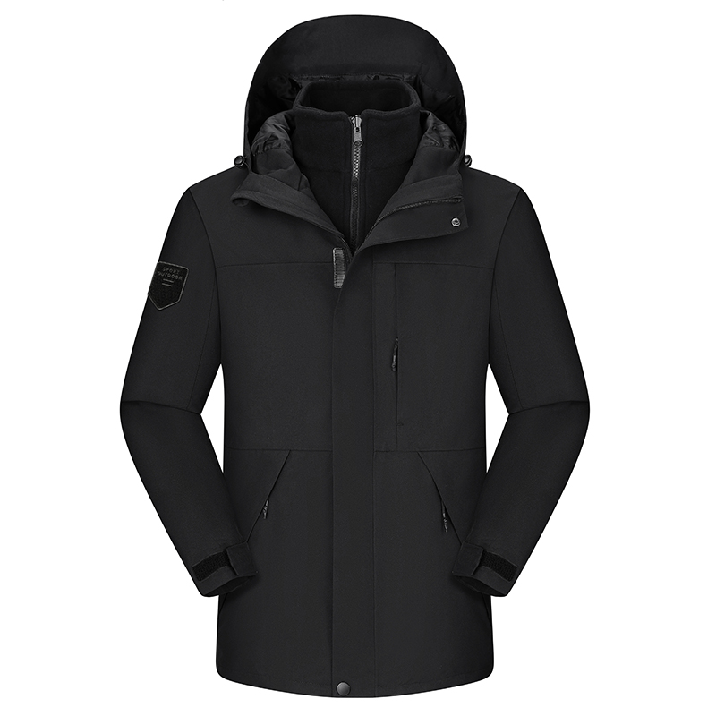 Veste de ski unisexe 3-en-1 imperméable - Détachable, tendance et chaude pour les couples