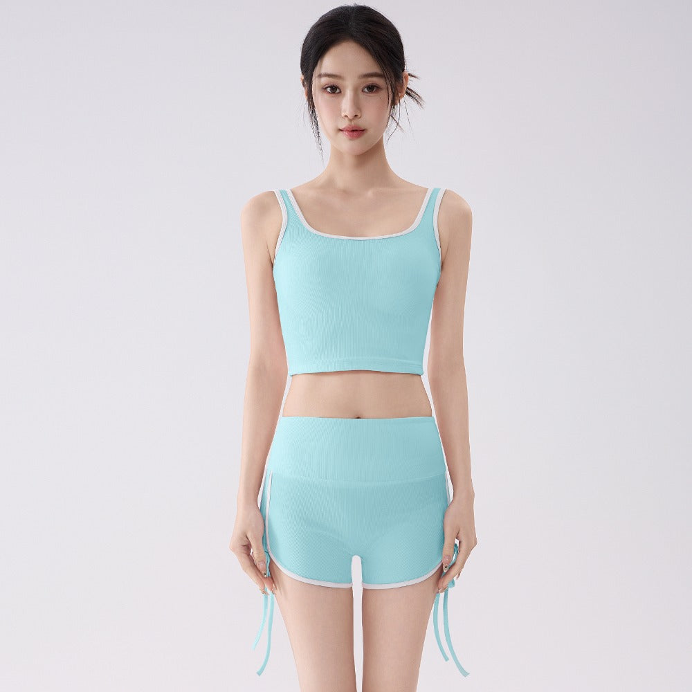 Women's Padded Backless Yoga Set